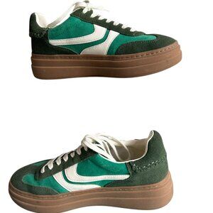 Steve Madden Women's Dodge Platform Sneakers Green Size 7.5 Fashion Sneakers